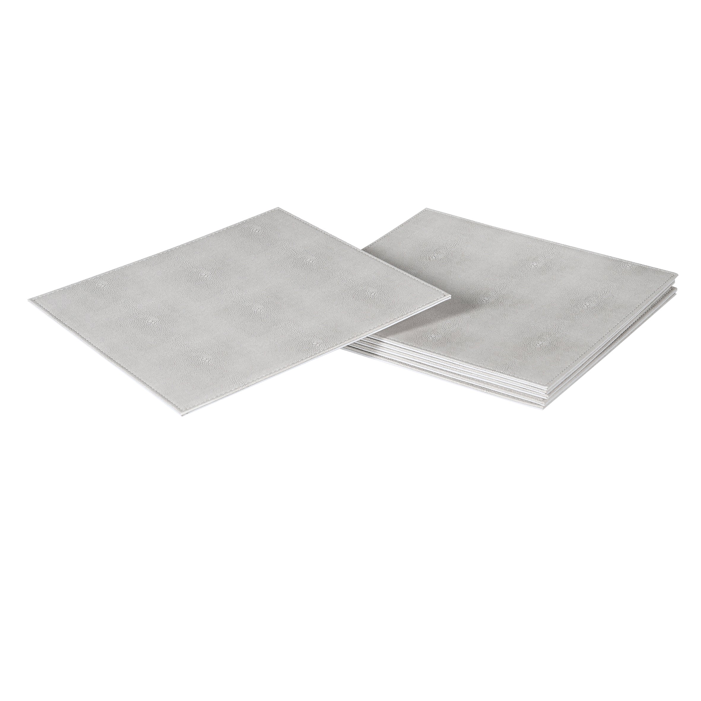 Faux Shagreen Placemats in Chalk - Set of 6